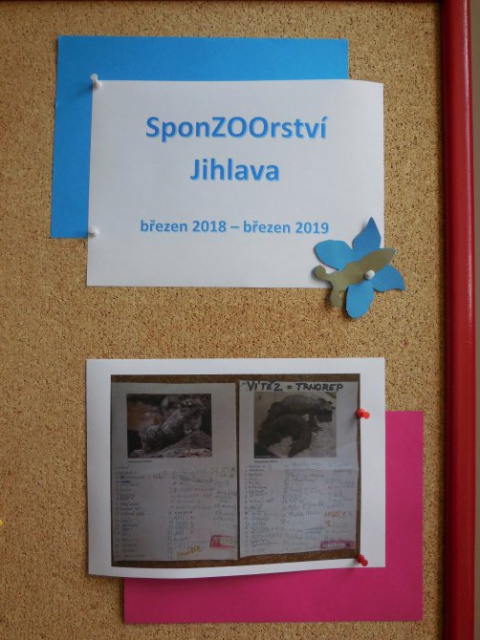 Sponzoorství 2018-2019 v ZOO Jihlava