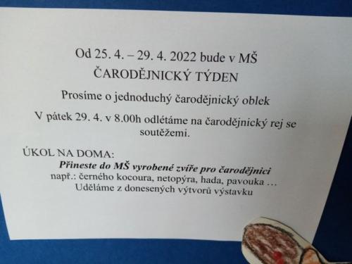Pálení čarodějnic 25. 4. - 29. 4. 2022
